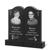 Памятник карельский гранит семейный Форма К-16